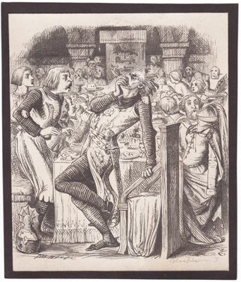 John Tenniel illustration The Blasphemer's Warning